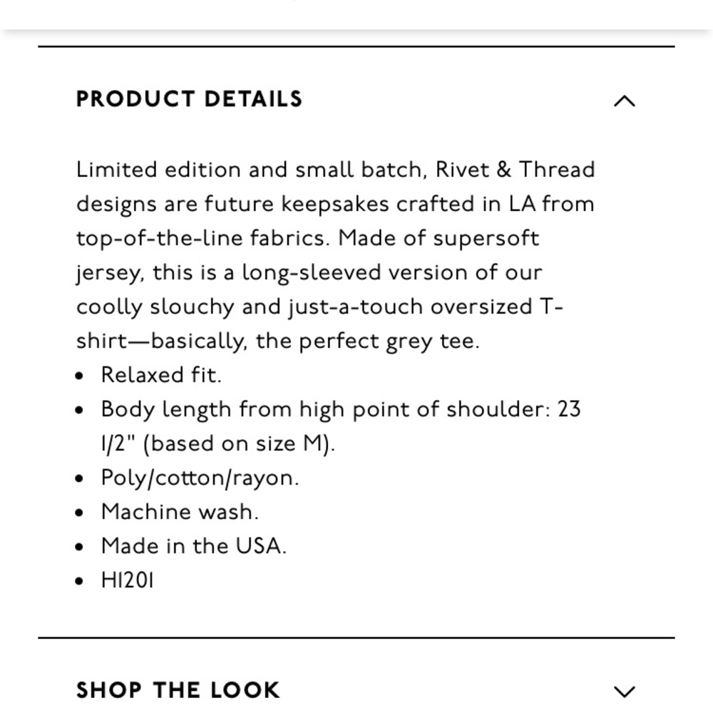 Madewell Rivet & Thread Longsleeve - Picture 6 of 6